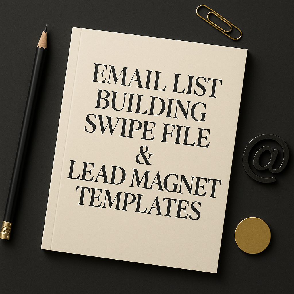 Email List Building Swipe File & Lead Magnet Templates