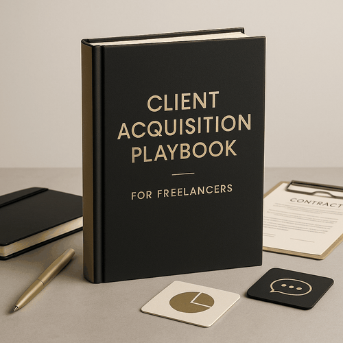 Client Acquisition Playbook for Freelancers digital download with cold outreach and proposal templates