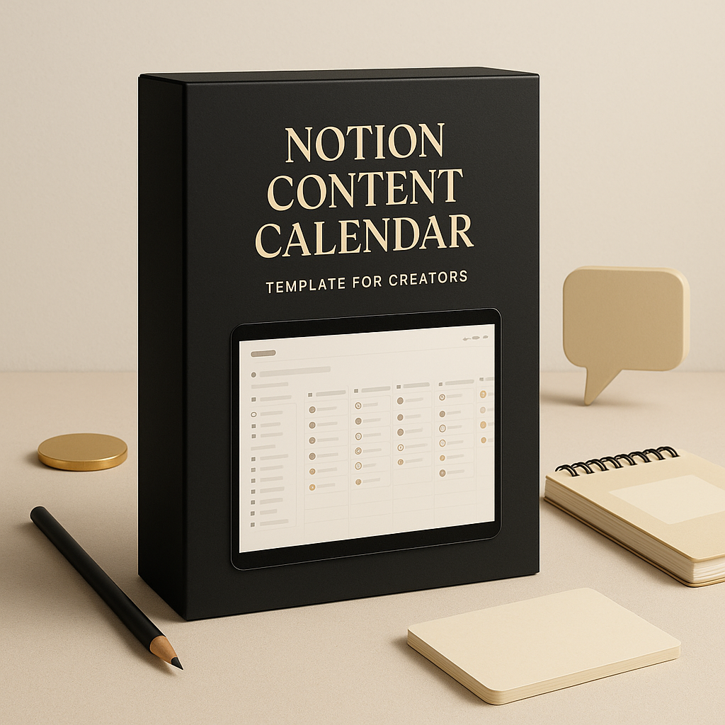 Notion Content Calendar Template for Creators