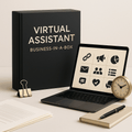 Virtual Assistant Business-in-a-Box digital download with templates and client onboarding forms
