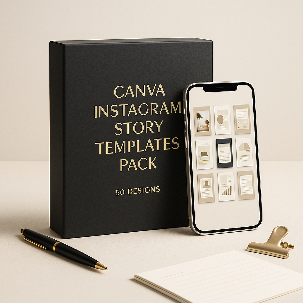 Canva Instagram Story Templates Pack (50 Designs)
