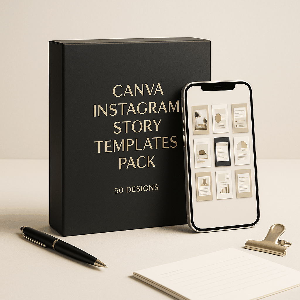 Canva Instagram Story Templates Pack (50 Designs)