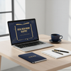 Social Media Income Blueprint laptop mockup